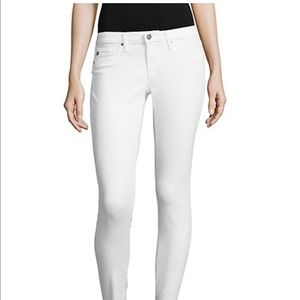 AG white size 28 stretch jeans